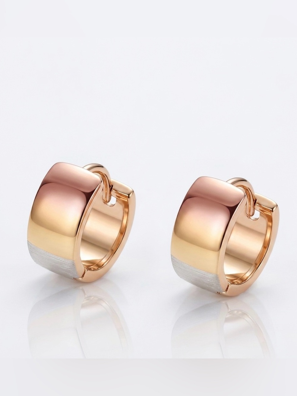 Thick Hoop Earrings | 18K Gold Plated Multicolor Minimalist Dainty Jewelry